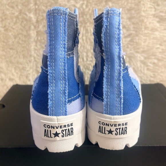 Converse Chuck Taylor All Star Hi Lugged Sneaker In Denim Patchwork - NIB - Picture 5 of 14